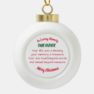 Bij het opslaan van geheugen keramische bal ornament