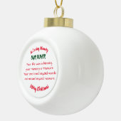 Bij het opslaan van geheugen keramische bal ornament (Rechts)