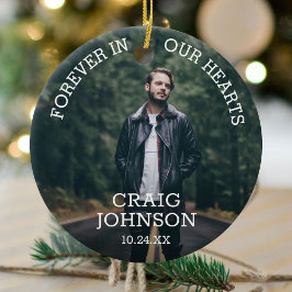 Bij het opslaan van geheugen | Kerstherdenkingsfot Keramisch Ornament