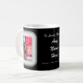 Bij het opslaan van geheugen koffiemok (Voorkant links)