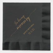 Bij het opslaan van geheugen | Memorial Funeral va Folie Servetten (Voorkant)