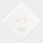 Bij het opslaan van geheugen | Memorial Funeral va Folie Servetten (Rechts)