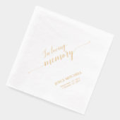 Bij het opslaan van geheugen | Memorial Funeral va Folie Servetten (Links)