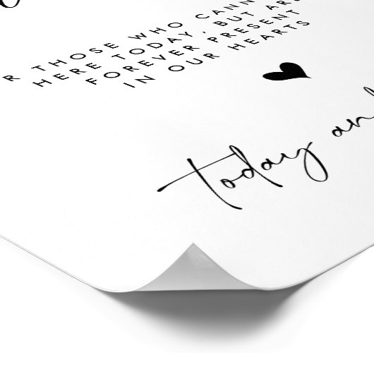 Bij het opslaan van geheugen | Minimalistisch bord Poster (Hoek)