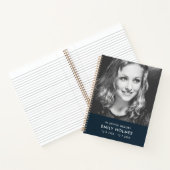 Bij het opslaan van geheugen | Navy Blue Modern Me Notitieboek (Binnen)