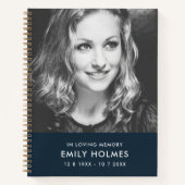 Bij het opslaan van geheugen | Navy Blue Modern Me Notitieboek (Voorkant)