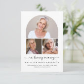 Bij het opslaan van geheugen | Photo Arch Funeral  Kaart (Staand voorkant)