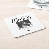 Bij het opslaan van geheugen | Photo Memorial Serv Kartonnen Onderzetters (Schuin)
