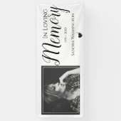 Bij het opslaan van geheugen | Photo Memorial Serv Spandoek (Verticaal)