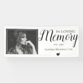 Bij het opslaan van geheugen | Photo Memorial Serv Spandoek (Horizontaal)