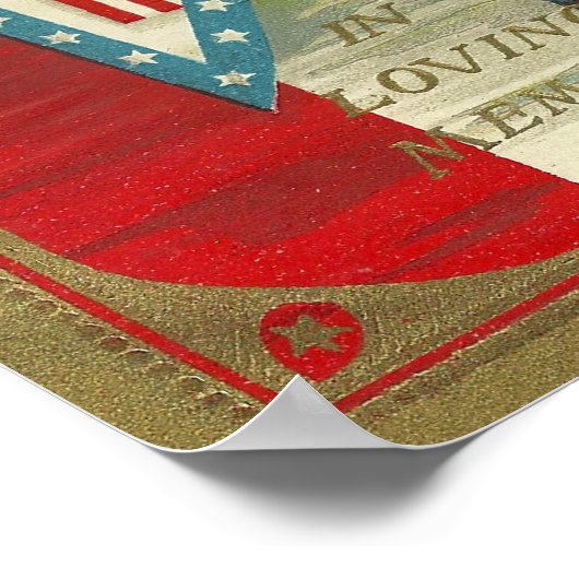 Bij het opslaan van geheugen poster (Hoek)