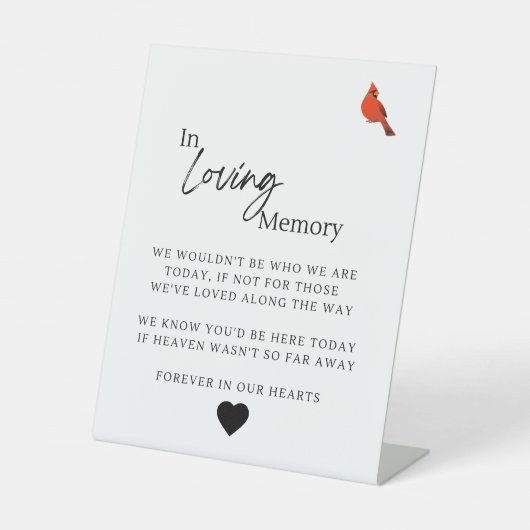 Bij het opslaan van geheugen reclamebord met voetstuk (Voorkant)