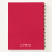 Bij het opslaan van geheugen | Roze herdenkingsfot Notitieboek (Achterkant)