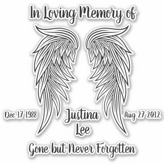 Bij het opslaan van geheugen sticker (Voorkant)