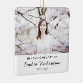 Bij het opslaan van geheugen | Sympathie Memorial  Keramisch Ornament (Rechts)