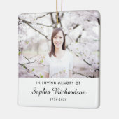 Bij het opslaan van geheugen | Sympathie Memorial  Keramisch Ornament (Links)