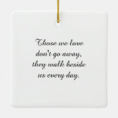 Bij het opslaan van geheugen | Sympathie Memorial  Keramisch Ornament (Achterkant)