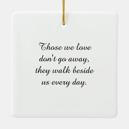 Bij het opslaan van geheugen | Sympathie Memorial  Keramisch Ornament (Achterkant)