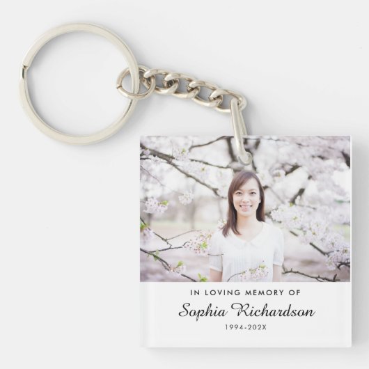 Bij het opslaan van geheugen | Sympathie Memorial  Sleutelhanger (Voorkant)