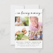 Bij het opslaan van geheugen | Vier fotocollage-be Bedankkaart (Voorkant)