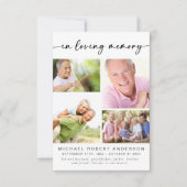 Bij het opslaan van geheugen | Vier fotocollage-be Bedankkaart (Voorkant)