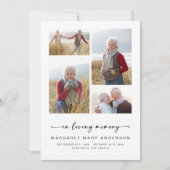 Bij het opslaan van geheugen | Vier foto's Vreemd  Bedankkaart (Voorkant)