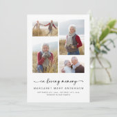 Bij het opslaan van geheugen | Vier foto's Vreemd  Bedankkaart (Staand voorkant)