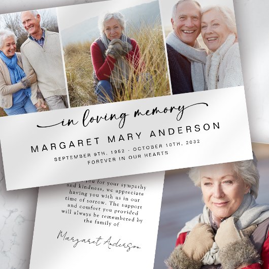 Bij het opslaan van geheugen | Vier foto's Vreemd  Bedankkaart