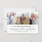 Bij het opslaan van geheugen | Vier foto's Vreemd  Bedankkaart (Voorkant)