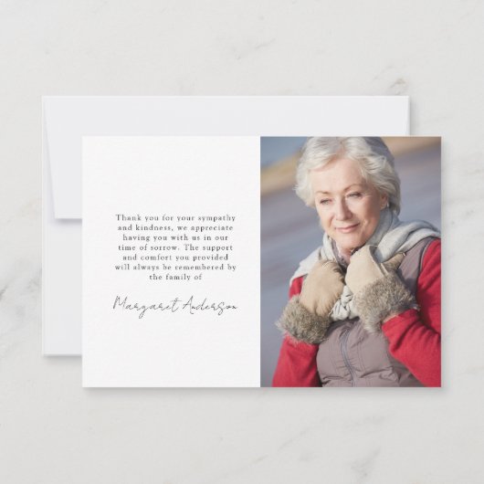 Bij het opslaan van geheugen | Vier foto's Vreemd  Bedankkaart (Achterkant)