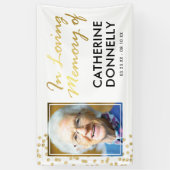 Bij het opslaan van geheugen | White Gold Memorial Spandoek (Verticaal)