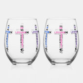 Bij het opslaan van geheugen wijnglas zonder voet (Voorkant)