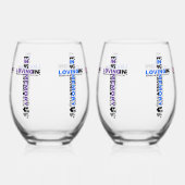 Bij het opslaan van geheugen wijnglas zonder voet (Links)