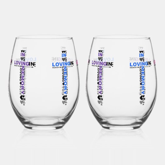 Bij het opslaan van geheugen wijnglas zonder voet (Rechts)