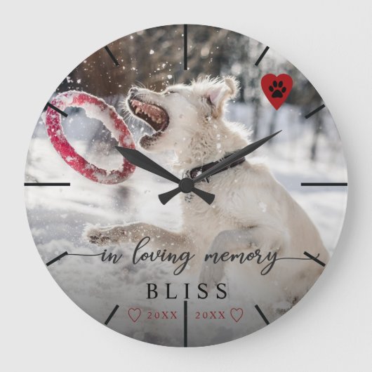 Bij het opslaan van het Afdrukmonogram van de Foto Grote Klok (Voorkant)