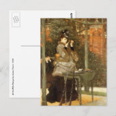 Bij het Rifle-bereik door James Tissot,  kunst Briefkaart (Voorkant / Achterkant)