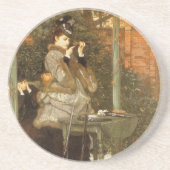 Bij het Rifle-bereik door James Tissot,  kunst Zandsteen Onderzetter (Voorkant)