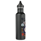 Bij het roze paleis patroon van onderdelen waterfles  (Links)