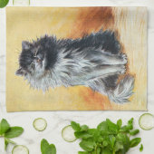 Bij het Show Cat, Louis Wain Theedoek (Gevouwen)