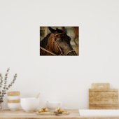 Bij het Show van de paarden Poster (Keuken)