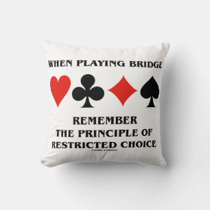 Bij het spelen van Bridge Principe van beperkte ke Kussen