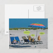 Bij het strand briefkaart (Voorkant / Achterkant)