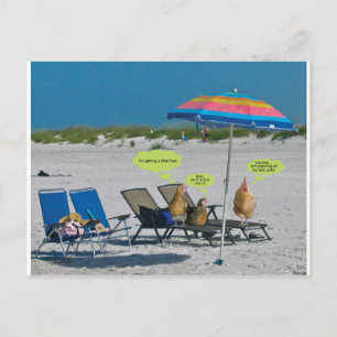 Bij het strand briefkaart