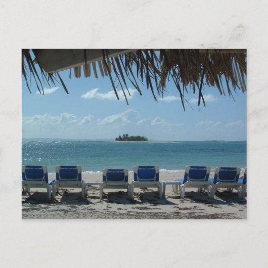 Bij het strand briefkaart (Voorkant)