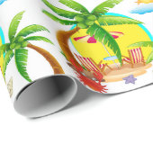 Bij het strand cadeaupapier (Rol Hoek)