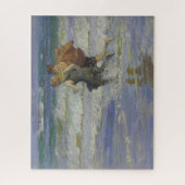 Bij het strand (door Edward Henry Potthast) Legpuzzel (Verticaal)