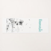 Bij het strand en het Duiken van het Zee Yogamat (Achterkant (horizontaal))