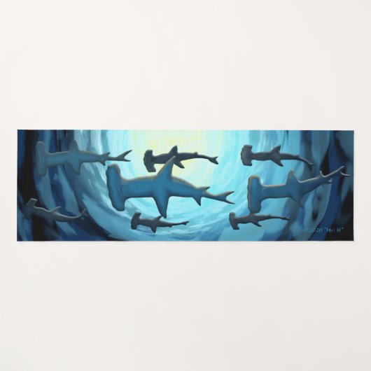 Bij het strand en het Duiken van het Zee Yogamat (Voorkant (horizontaal))