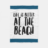 Bij het strand fleece deken (Voorkant)
