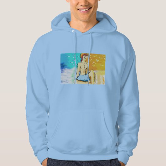 Bij het strand hoodie (Voorkant)